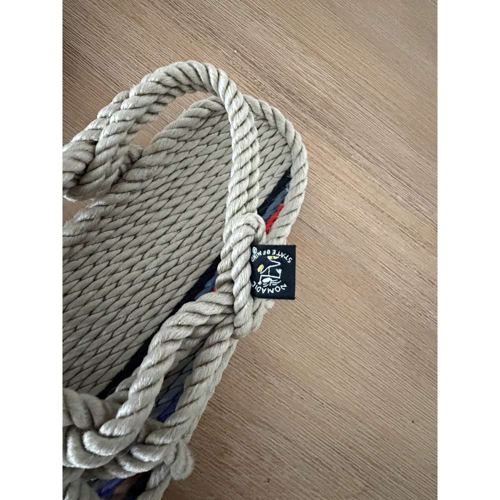 Nomadic State of Mind Kyma Camel Strappy Vegan Rope Sandals Size 40 US 9 - Picture 2 of 5